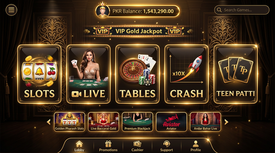 Main screen of Win Rupees casino page for PK players